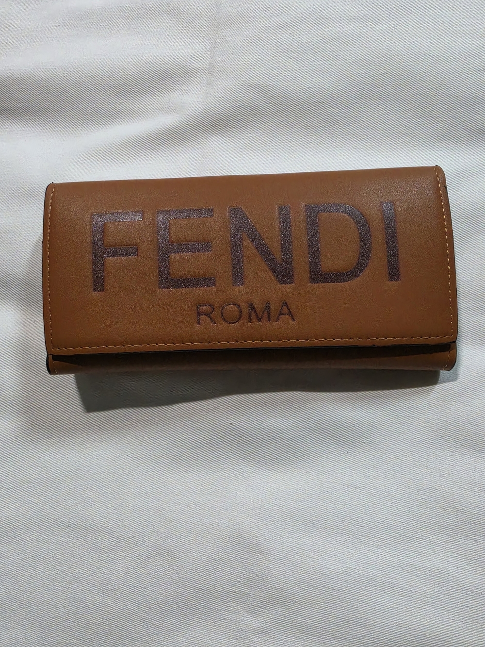 Tan Leather Wallet Card Holder